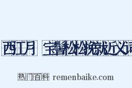 西江月·宝髻松松挽就近义词是什么意思的图片
